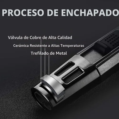 Vista 5 de Zoocura Encendedor de butano recargable, soplete de llama de chorro, resistente al viento, encendedor largo de gas ajustable, encendedor de butano