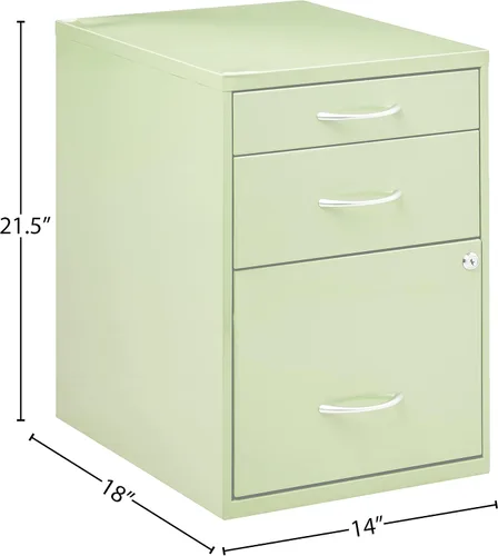 Vista 3 de Gabinete para almacenamiento de lápices/plumas de 22", Metal, Verde