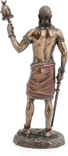 Vista 5 de Veronese Design - Estatua de resina de Orisha africana de 8 7/8 pulgadas con acabado de bronce