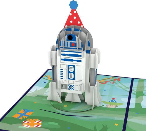 Vista 8 de Lovepop Star Wars™ The Death Star™ Tarjeta Desplegable de Enfrentamiento de la Estrella de la Muerte, Tarjeta 3D, Tarjeta de Cumpleaños, Tarjeta