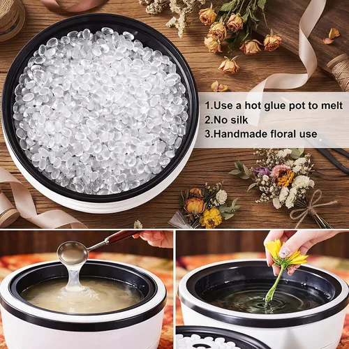Vista 2 de Maitys Pegamento para encoladora de cantos termofusible de 3.53 oz para máquina de bandas de borde, gránulos de pegamento caliente, cuentas