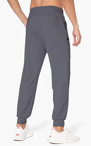 Vista 2 de M MAROAUT Pantalones deportivos para hombre, pantalones deportivos ligeros con bolsillos con cremallera, pantalones de entrenamiento para gimnasio