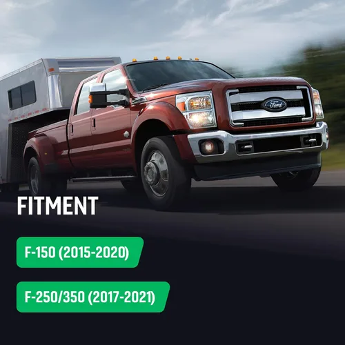 Vista 5 de BuiltRight Industries Antena recortada para Ford F-150 (2015-2020) y Super Duty (2017-2021)