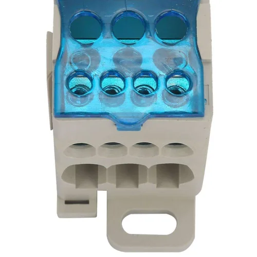 Vista 9 de Caja de distribución de bloque de terminales, Caja de distribución de bloque de terminales de carril DIN Conector de cable eléctrico Caja