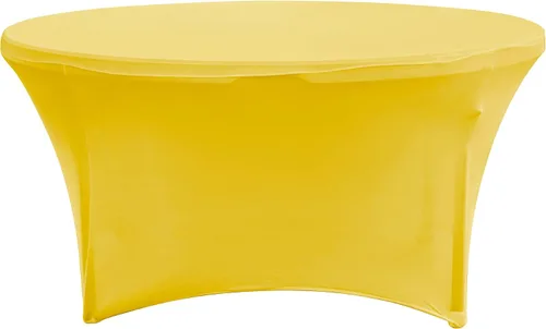 Vista 8 de Simply Elegant Mantel redondo ajustable de elastano Mantel para mesa de banquete, mantel de poliéster y elastano, para cumpleaños, quinceañera