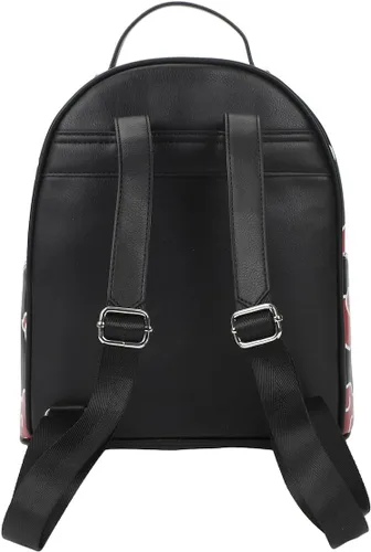 Vista 6 de Bioworld Naruto Akatsuki Cloud Pattern Negro 11" Mini Mochila, Multi colorido, Personalizado