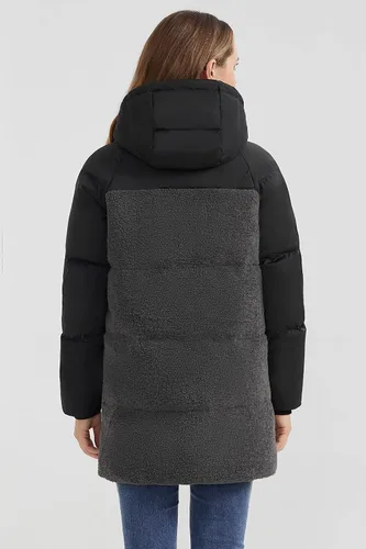 Vista 2 de Orolay - Abrigo de vellón para mujer, chaqueta de plumón de invierno engrosada