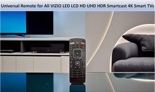 Vista 2 de Reemplazo de control remoto universal para todos los televisores inteligentes VIZIO, no necesita configuración