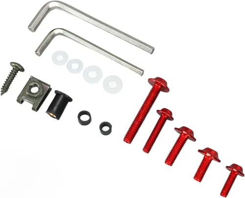 Vista 9 de 177PCS Kit de carenado de motocicleta Tornillos de aluminio para parabrisas de motocicleta M5 M6 Reemplazo de tornillos para parabrisas