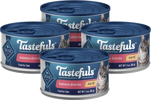 Vista 21 de Blue Buffalo Tastefuls Natural Pate - Comida húmeda natural para gatos, ternera, latas de 5.5 onzas (24 unidades) La carne de res real es lo