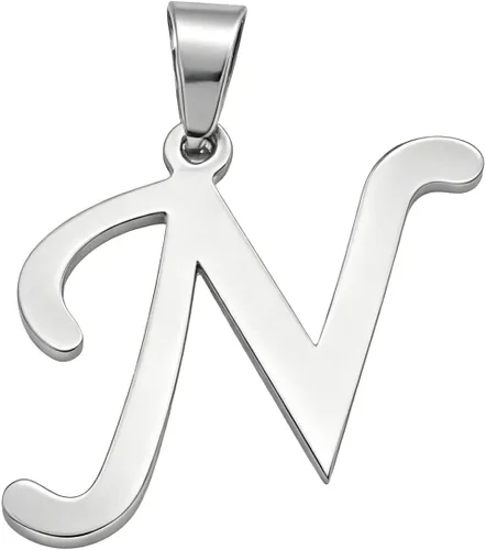 Vista 8 de Dijes Conectores de Acero Inoxidable con Letra Inicial Colgantes del Alfabeto Manualidades DIY para Hacer Joyas Collares Pulseras Llavero