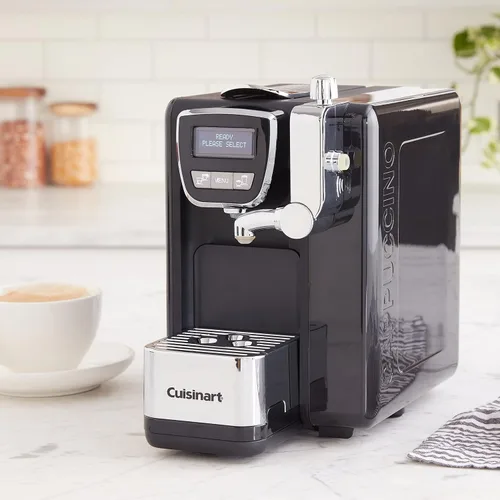Vista 6 de Cuisinart Máquina de café expreso, capuchino y latte, totalmente programable, servicio individual y doble, EM-25