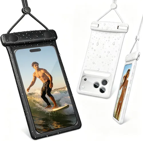 Vista 26 de wellhouse Funda impermeable para teléfono, estuche impermeable para iPhone 16 15 14 13 12 Pro Max XS Samsung, bolsa seca para celular IPX8 3D