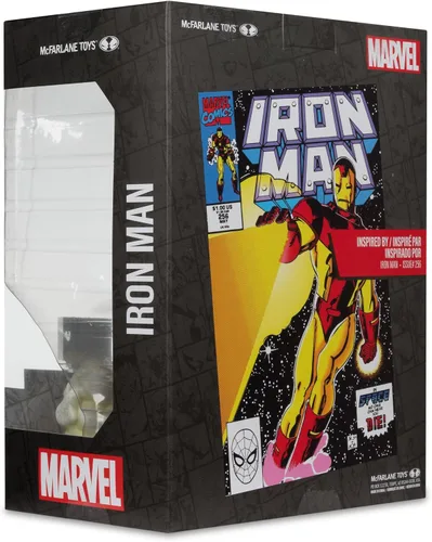 Vista 11 de McFarlane Marvel Iron Man - Juguete coleccionable a escala 1:6 con escena y cómic (Iron Man #256)