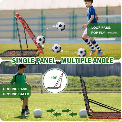 Vista 4 de BaseGoal Baseball and Softball Rebounder Net,Baseball Rebounder,Volleyball Rebounder,Pitch Back Net,Multi-Sport Training Rebound Screen,with