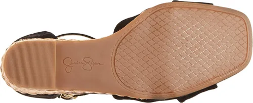 Vista 4 de Jessica Simpson Delirah Sandalias de cuña con correa al tobillo para mujer