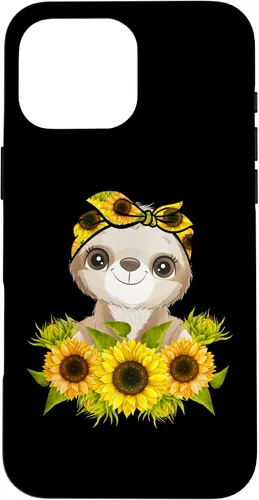 Vista 19 de Sunflower Garden Sloth Gardening Case for iPhone 17