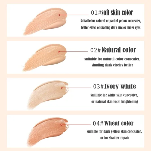 Vista 7 de AKARY Lápiz corrector facial de doble cara 2 en 1, corrector de cejas de doble cara, lápiz iluminador de cejas, corrector profesional impermeable