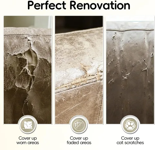 Vista 6 de Protector de reposacabezas reclinable, funda antideslizante de piel sintética para reposacabezas Impermeable y lavable para silla reclinable