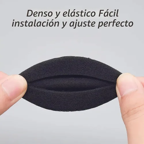 Vista 4 de Almohadillas de repuesto H800 compatibles con auriculares inalámbricos Logitech H800, almohadillas de esponja suaves y duraderas, almohadillas