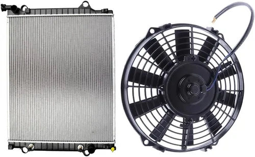 Vista 3 de SCITOO 1 ventilador de refrigeración de 8 pulgadas + radiador 2802, 1 apto para Toyota 2005-2011 para Tacoma 2.7L 2005-2011 para Toyota para Tacoma