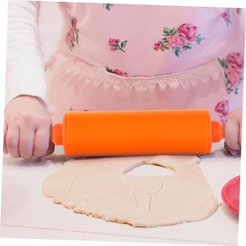 Vista 5 de STOBOK Mini rodillos para niños, herramientas de masa para el hogar, cocina, niños, paquete de 3 (color al azar)