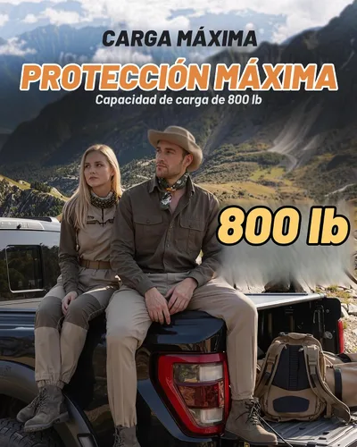 Vista 6 de WOLFBOX Cubierta Power Tonneau para Chevy Silverado y GMC Sierra 1500 2019 Se adapta a cama de 5.10 pies, aplicación y control remoto, se bloquea