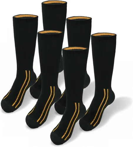 Vista 7 de CAT Paquete de 6 calcetines de media amortiguación para hombre negro(Black (6 Pack))