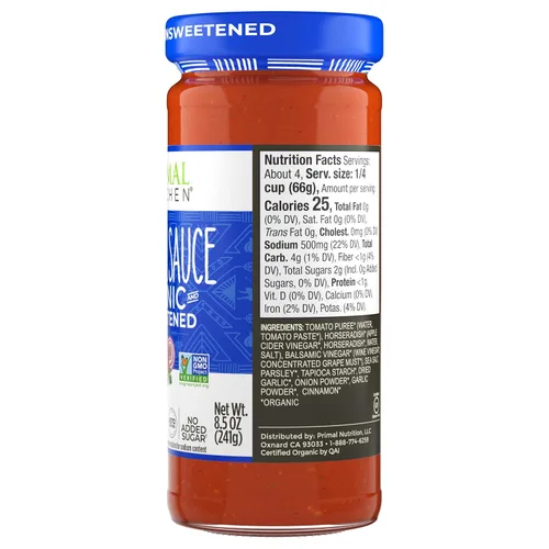 Vista 5 de Primal Kitchen Salsa de cóctel sin azúcar, orgánica, 8.5 onzas