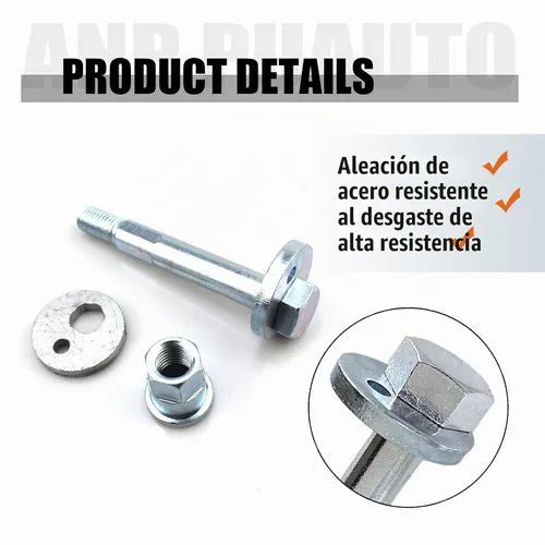 Vista 4 de 6508486AA Kit de pernos de alineación de eslabones de dedo trasero, pernos de inclinación traseros para Dodge Avenger Caliber Durango Journey