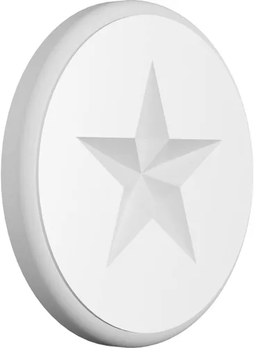 Vista 12 de Ekena Millwork ROSP030X030X100GRY08 Roseta estándar con borde redondeado, PVC