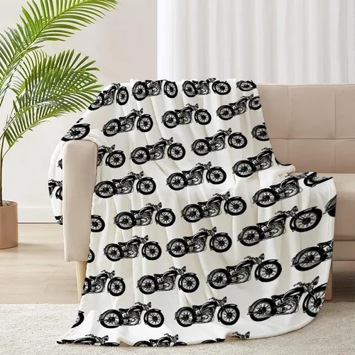 Vista 46 de Manta de forro polar suave para regalo de motocicletas de motocross, manta acogedora de franela, aire acondicionado, 50x40 pulgadas para niños
