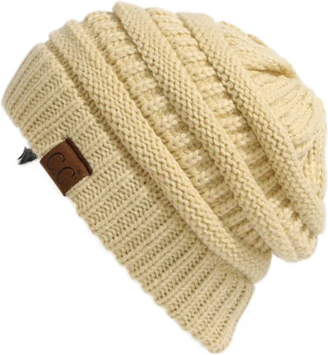Vista 272 de C.C Trendy Warm Chunky Soft Stretch Cable Knit Beanie