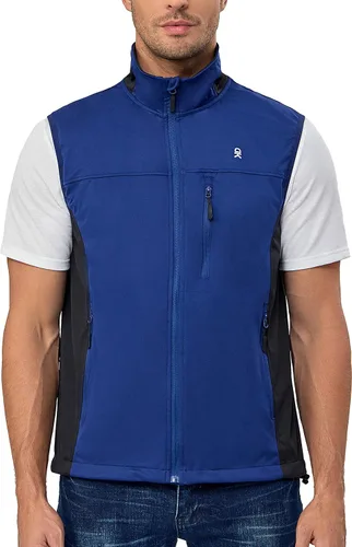 Vista 7 de Little Donkey Andy Chaleco Softshell para hombre, ligero, resistente al Azul Tinta*
