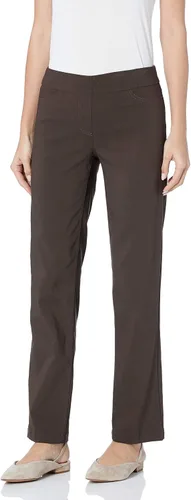 Vista 8 de SLIM-SATION - Pantalón de pierna relajada con banda ancha y control de abdomen para mujer Negro