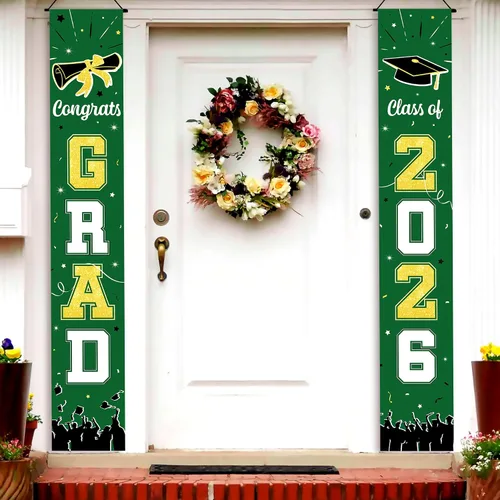 Vista 27 de KatchOn, Xtralarge - Cartel de graduación para patio, decoraciones de graduación 2026-120 x 20 pulgadas, pancarta de felicitación para graduación al