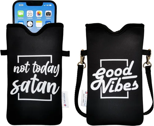 Vista 49 de Tainada Funda Estuche Bolsa de Neopreno para Teléfono para Hombres y Mujeres con Correa Cruzada/Cordón para el Cuello para iPhone 17/16/15 Pro Max