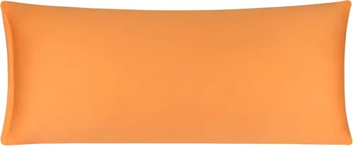 Vista 34 de Funda de almohada corporal de algodón de 400 hilos, cierre de cremallera, funda de almohada suave para el cuerpo, 20 x 48 pulgadas, castor