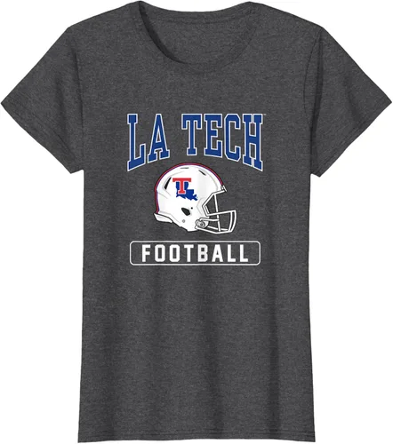Vista 4 de Camiseta con casco de fútbol Louisiana Tech Bulldogs, Negro