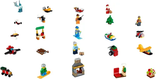 Vista 2 de Calendario de adviento LEGO, juego de construcción, Multi