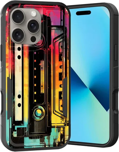 Vista 21 de Funda para iPhone Air, doble capa híbrida resistente resistente a prueba de golpes de policarbonato duro + funda protectora de silicona suave