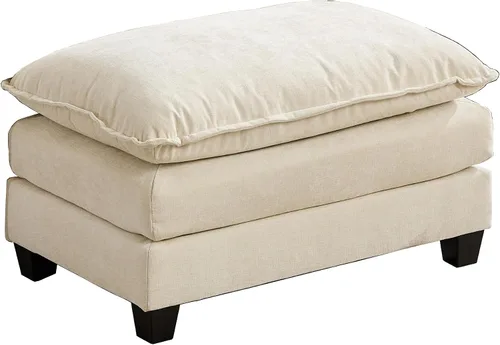 Vista 82 de Sofá seccional modular verde de 111.5", sofás seccionales grandes de 3 plazas para sala de estar, sofá nube oversized de tela chenille con otomana