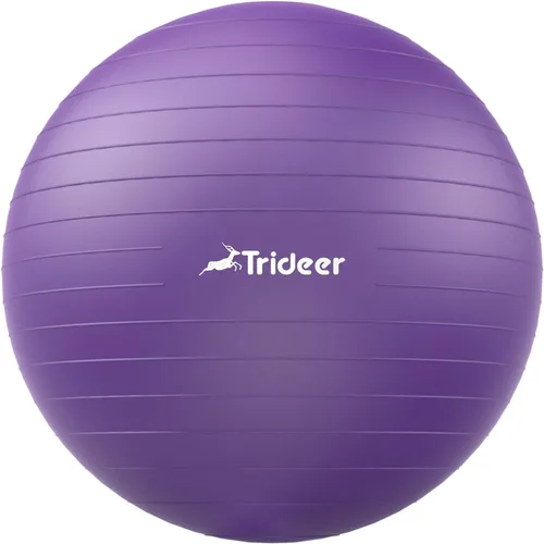 Vista 13 de Trideer Pelota de ejercicio para yoga, pilates y fitness. Equipo de pelota de estabilidad para gimnasio en casa y silla de oficina, accesorios