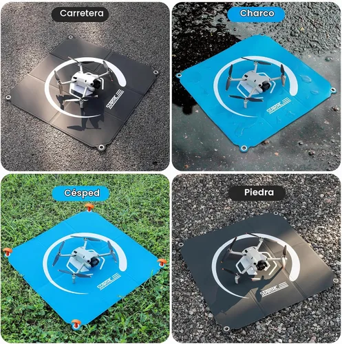 Vista 4 de STARTRC - Almohadilla de aterrizaje para dron, universal, impermeable, portátil, plegable, rápido para Neo 2/Aavata 360/Mini 5 Pro/4/3/2