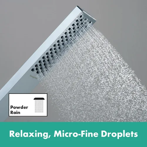 Vista 2 de hansgrohe Pulsify E 24371821 - Ducha de mano con 1 pulverizador de 3 pulgadas con barra deslizante y manguera en polvo en níquel cepillado, 24371821