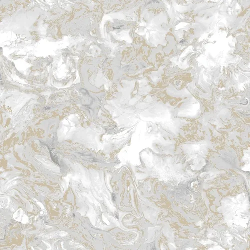 Vista 5 de Muriva Elixir 166505 - Papel pintado de mármol azul marino/plateado metálico