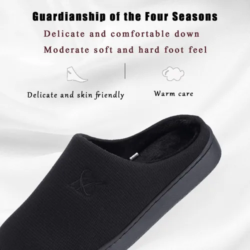 Vista 2 de Pantuflas de espuma viscoelástica para mujer y hombre.