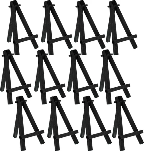 Vista 6 de U.S. Art Supply Mini caballete de 5 pulgadas (paquete de 6) - Mesa