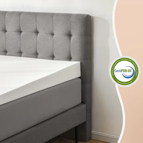 Vista 6 de Lazyzizi Cuña de Colchón Solamente, Cuña de Cama Inclinada Queen de 5 Pulgadas Cubrecolchón para Reflujo Ácido, GERD, Dolor de Cuello y Espalda
