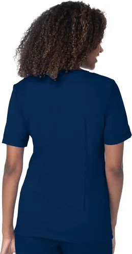 Vista 3 de Landau Women's Ultimate Soft Stretch Medical Sweetheart Neck Scrub Top
